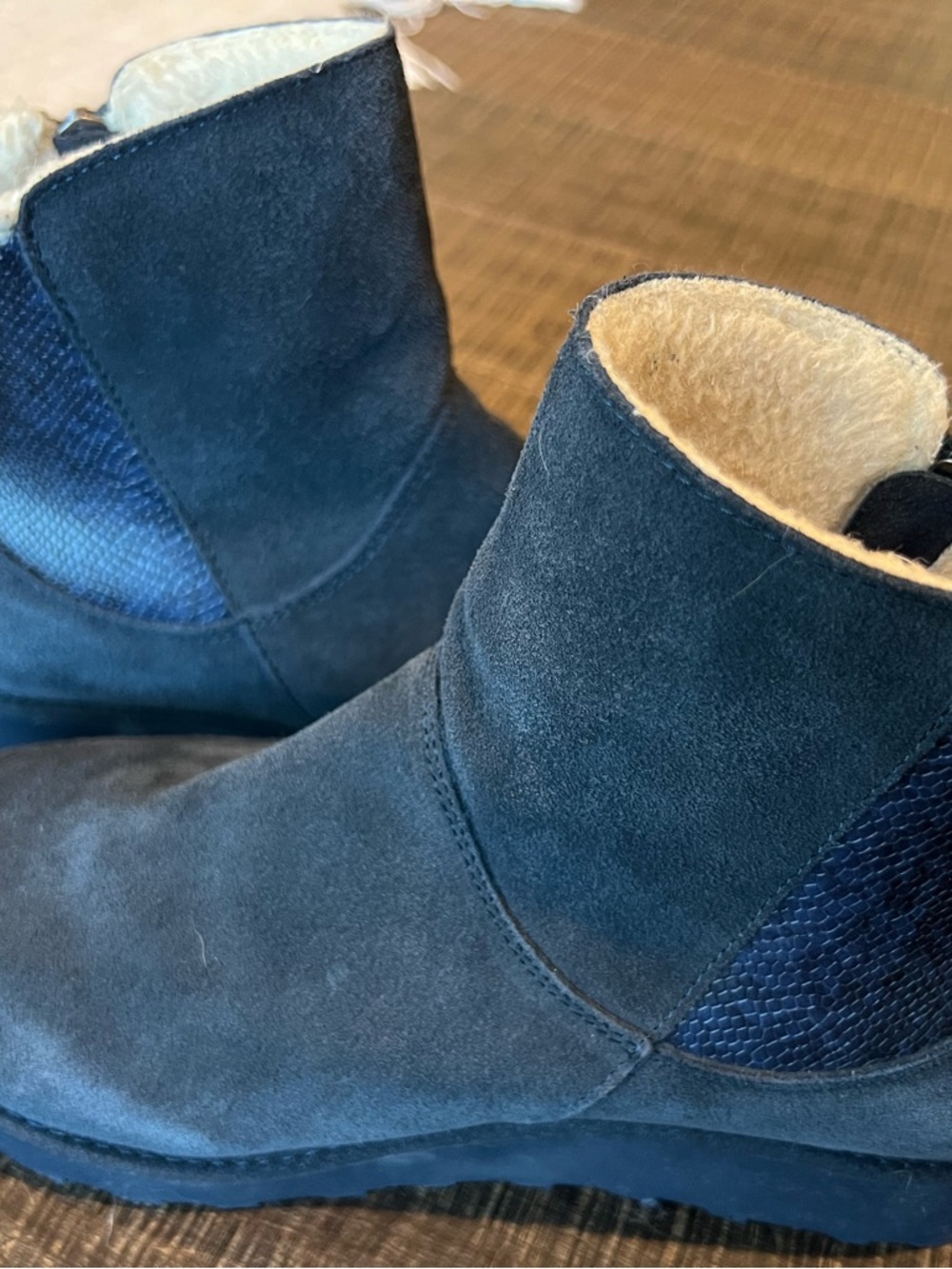 BearPaw women’s Megan suede sheepskin boots